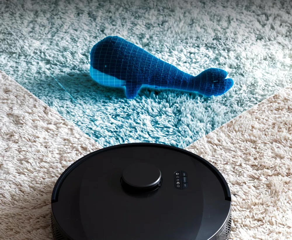 Pet-Focused Robot Vacuum Outfitted With Long-Cycle Auto-Dust Disposal Bin and Full-Angle LiDAR Route Planning