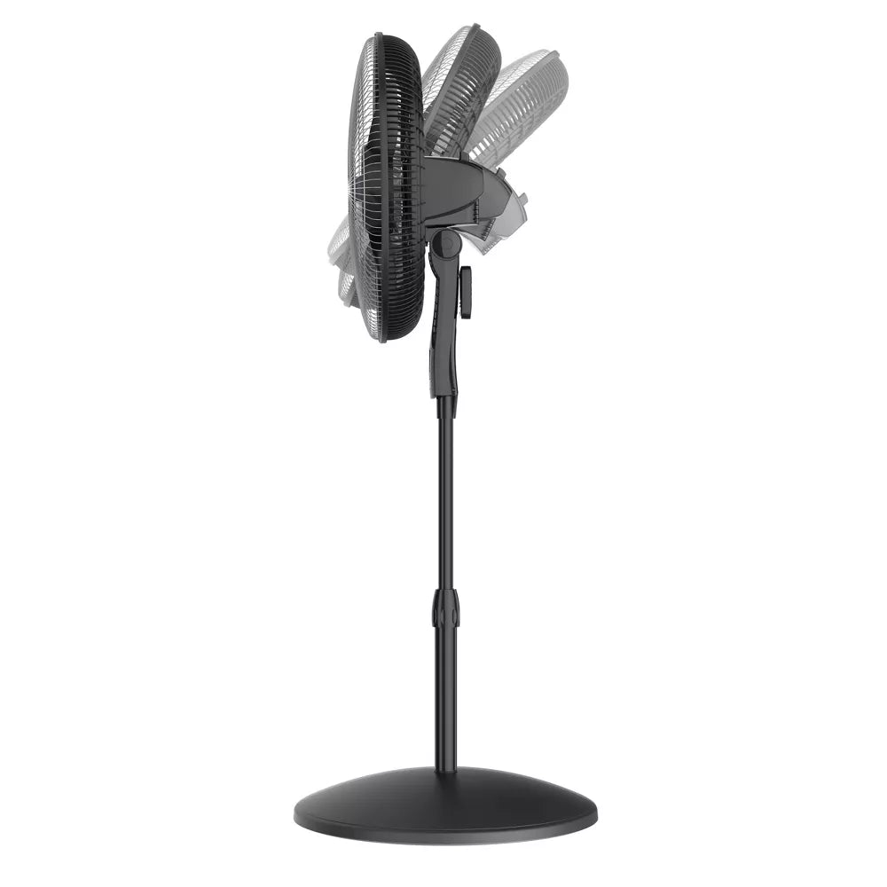 Height Adjustable Pedestal Electric Fan Equipped With Remote Timer and Temperature Linked Auto Switch