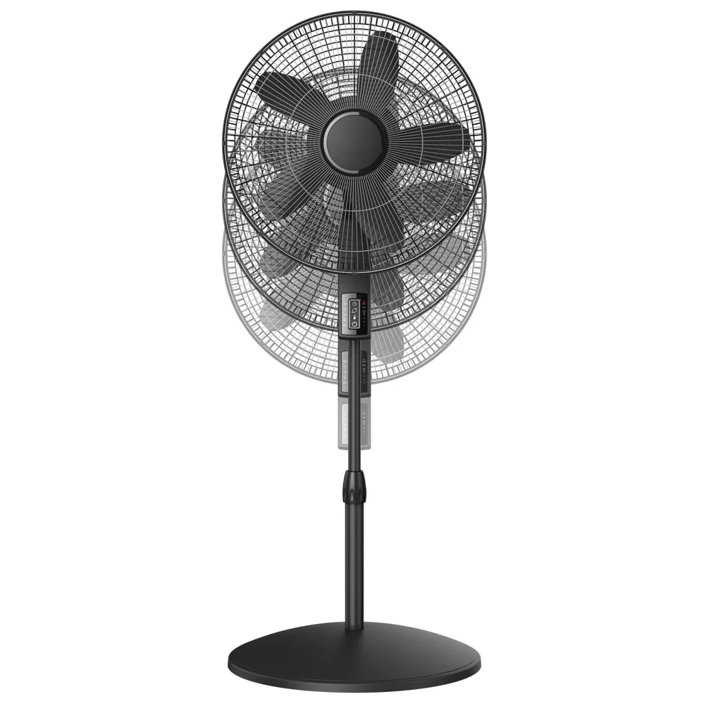 Height Adjustable Pedestal Electric Fan Equipped With Remote Timer and Temperature Linked Auto Switch