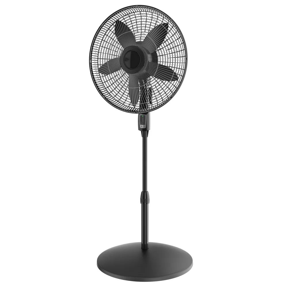 Height Adjustable Pedestal Electric Fan Equipped With Remote Timer and Temperature Linked Auto Switch